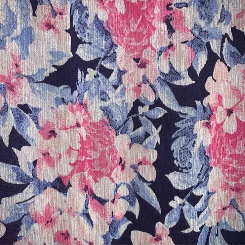 NWT Gymboree Floral Maxi Dress Girl’s 7 Flutter Blue White Pink Formal Party